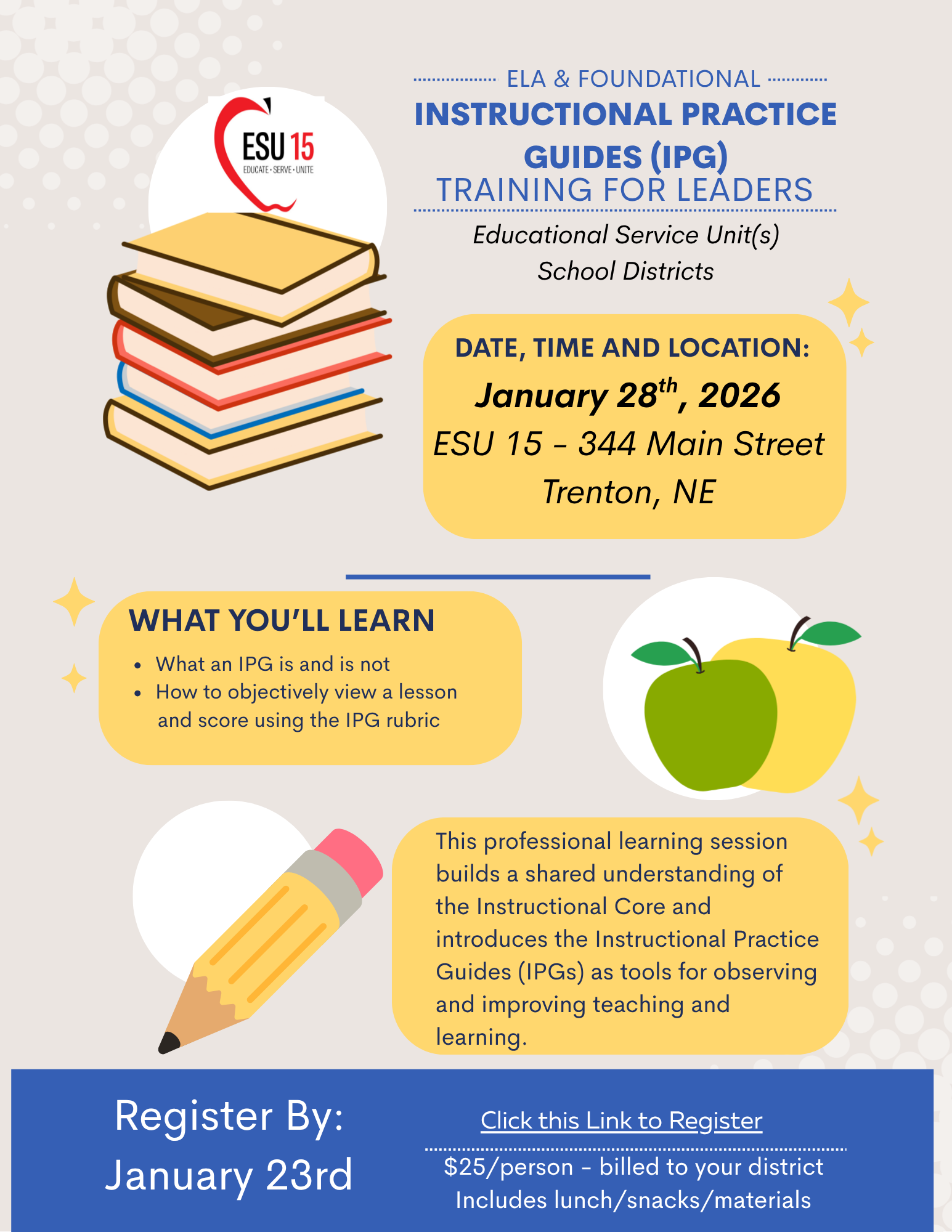 ELA & Foundational Instructional Practice Guides Training for Leaders